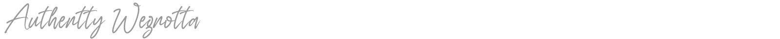 Authentty Wegnotta font preview